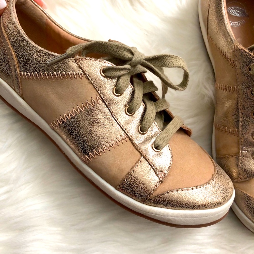 Gold sneakers